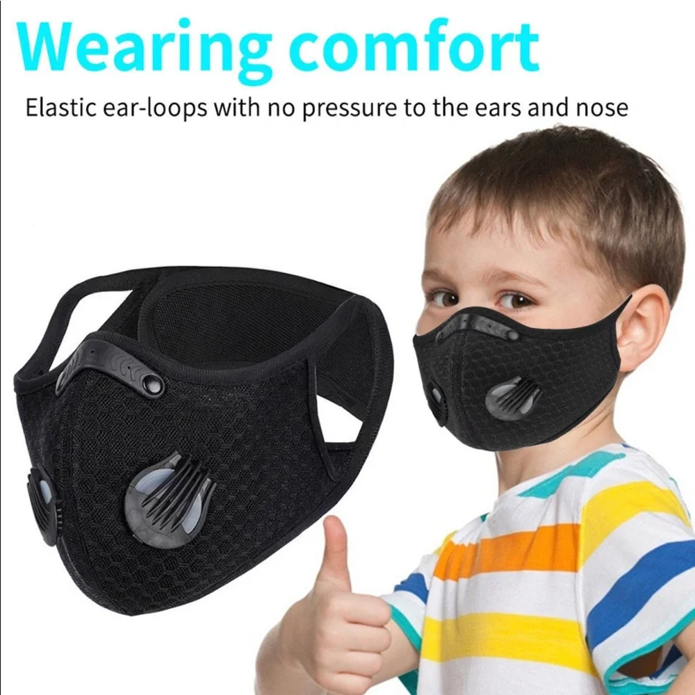 Sport Face Mask Cover for Kids with 3-Filters